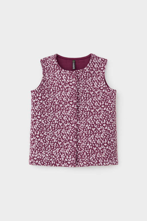 КР 302575/насыщенная клюква,милые цветочки к497 жилет для дев - Crockid фото 2