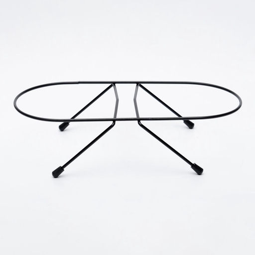 Набор из 2 мисок на подставке, 2500 мл, чёрная подставка - Пижон фото 4