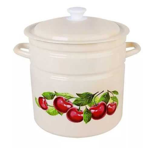 ЭМ_Кастрюля 12,0 л цилиндр (декор), арт 41804-242/6 КМК