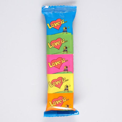 Цена за 20 шт. Жевательная резинка Love is мини, ассорти, 21 г