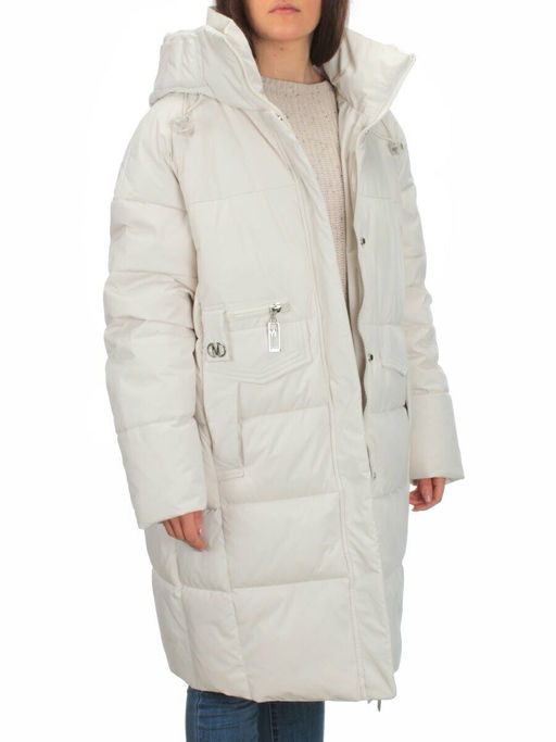 Y23-808 MILK Пальто зимнее женское (200 гр. тинсулейт) - Фабричный китай фото 8