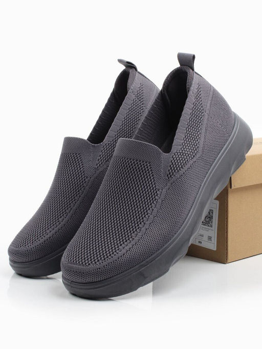 05-TEX-D03-08 GREY Полуботинки спортивные летние мужские (текстиль)