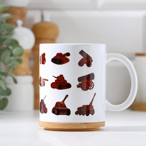 Кружка сублимация 23 февраля. Танчики, с нанесением - Дарим красиво фото 2