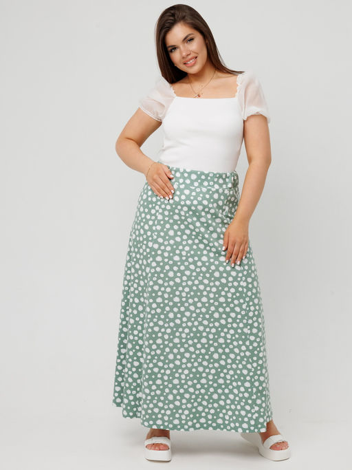 Юбка женская Ю-15 (кулирка) Тёмно-синий веер - Elenatex фото 17