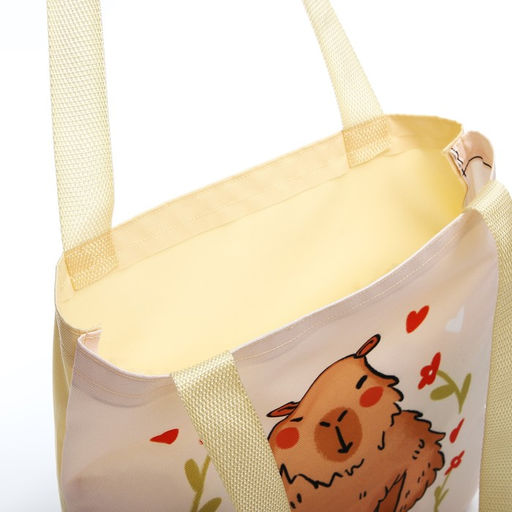 Сумка шопер 35х0.5х40 см, отд без молнии, без подклада, бежевая - Nazamok фото 6