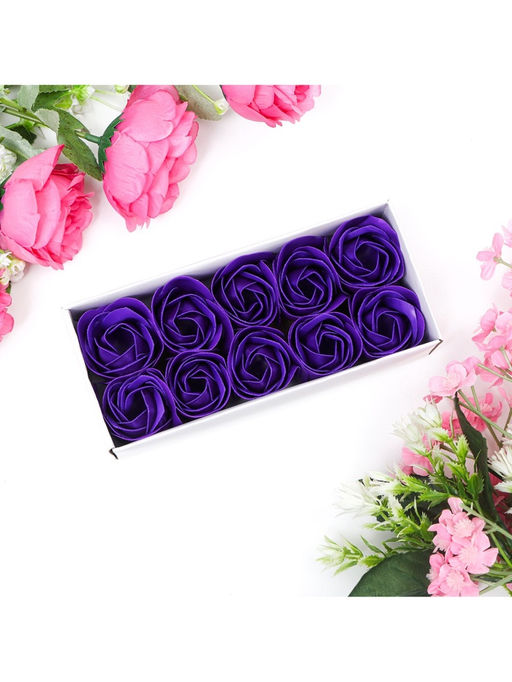 Мыльные розы, фиолетовые, набор 10 шт. - SB BEAUTY фото 11