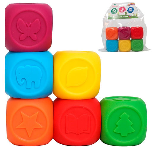 Весна. Развивающие кубики пластмассовые арт.В4197