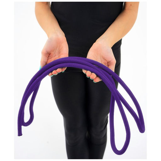 Скакалка гимнастическая утяжелённая Grace Dance, 2,5 м, 150 г, цвет фиолетовый  фото 8