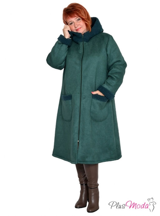 Жакет-дубленка Модель №1313 размеры 44-84 - Plusmoda фото 8