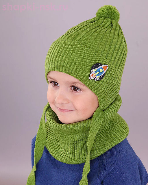 02-42-M Комплект флис (шапка+снуд) (46-50)