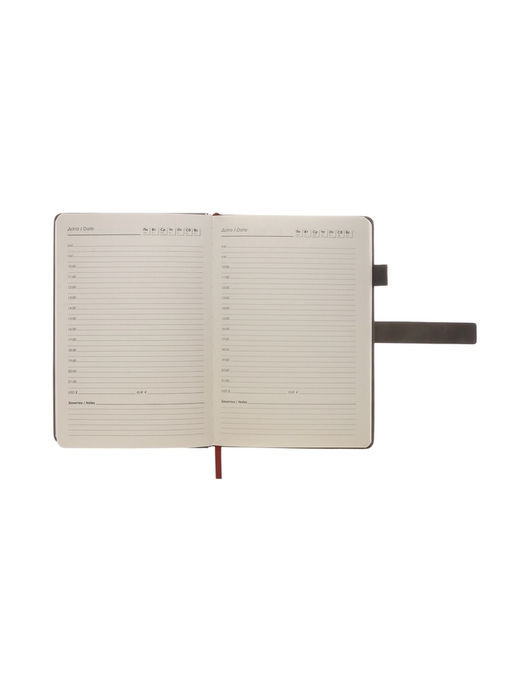 Ежедневник недатированный А5, с хлястиком, 80 листов, в линейку, пвх, серый - Simaland фото 9