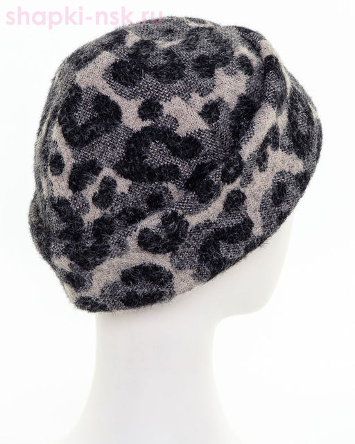 Алиса экомех ягуар трикотаж флис Шапка флис (56-58)