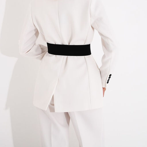 Ремень женский, ширина 7 см, на резинке, пряжка металл, цвет чёрный - Simaland фото 5