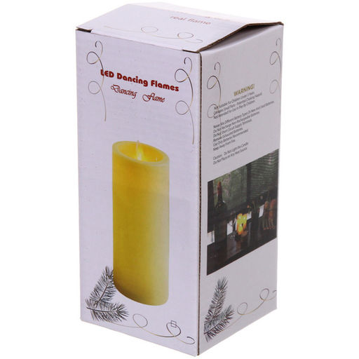 Цена за 4 шт. Сувенир с подсветкой "Свеча - Ночной огонь" 7,5*15 см (работает от батареек 3 ААА)