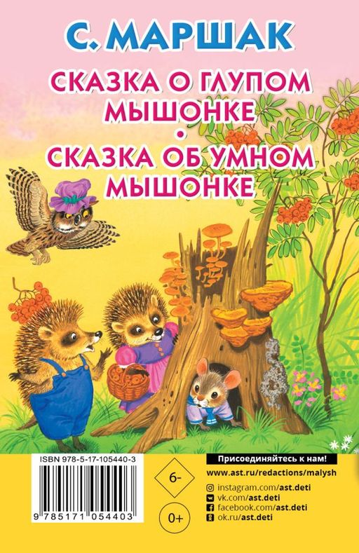 Сказка о глупом мышонке. Сказка об умном мышонке