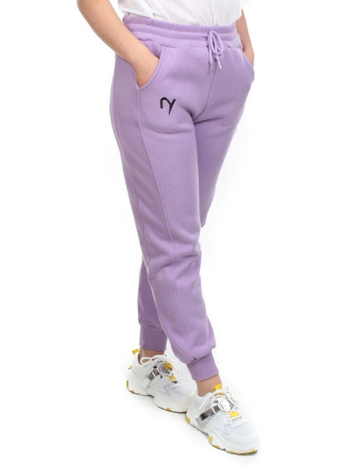 03 LILAC Брюки спортивные женские на флисе (100% хлопок) 7986