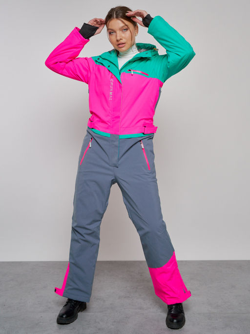 Горнолыжный комбинезон женский зимний зеленого цвета 2327Z - Chunmai фото 19