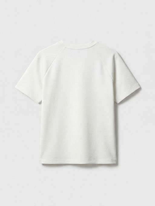 Bisiklet Yaka Bask?l? Erkek ?ocuk Ti??rt