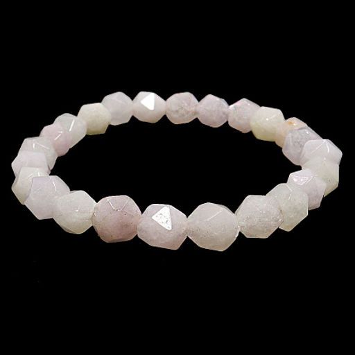 Браслет из камня 8мм с огранкой Берилл привлекает денежные потоки