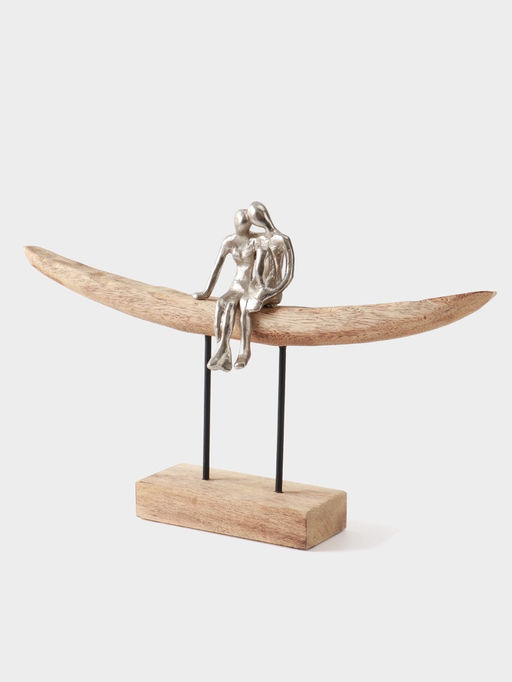 Сувенир Романтика, 46?8?30 см, алюминий, манговое дерево