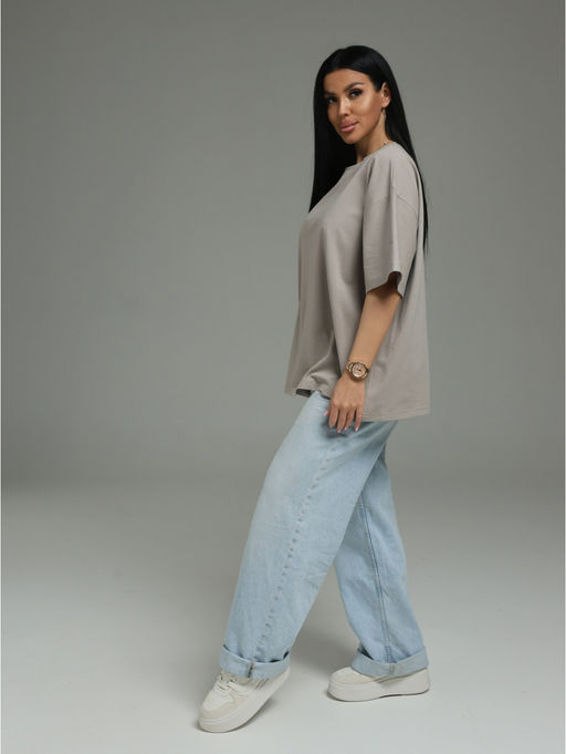 Анита-3 футболка женская (серо-бежевый)