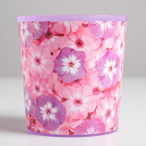 Кашпо «Цветы», 1,6 л, 14 х 14 см