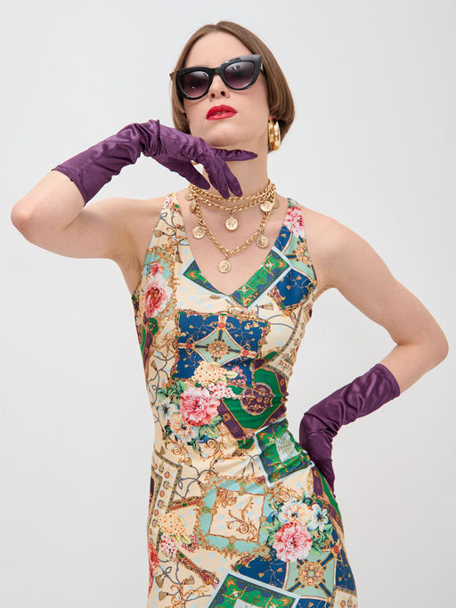 Платье с принтом масло OD-632-5