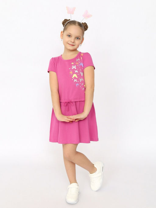 CRB wear/CSKG 63765-27-395 Платье для девочки,розовый/Ex.Cherubino фото 2