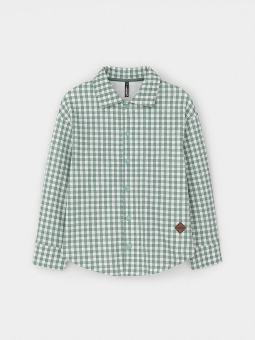 КР 302567/полынь клетка на сахаре рубашка для мал