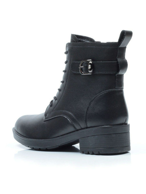 01-5559-1 BLACK Ботинки демисезонные (натуральная кожа, байка) - Фабричный китай фото 7