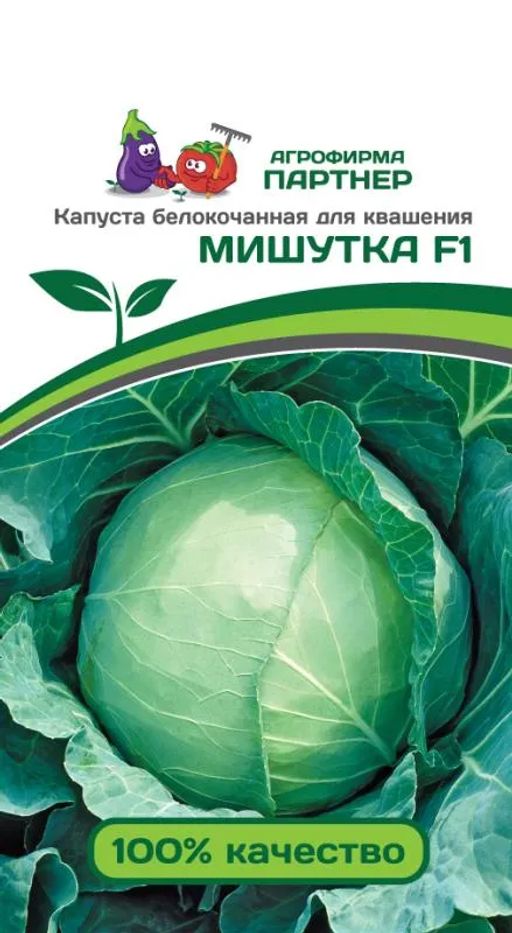 Капуста белокочанная среднепоздняя Мишутка