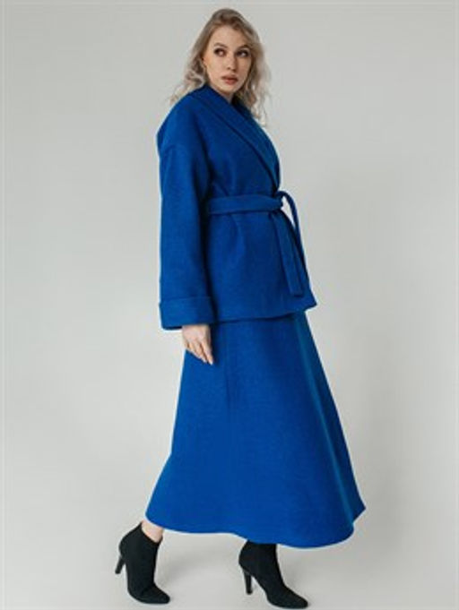 Юбка валяная шерсть, льносодержащая ткань - Волтри фото 2