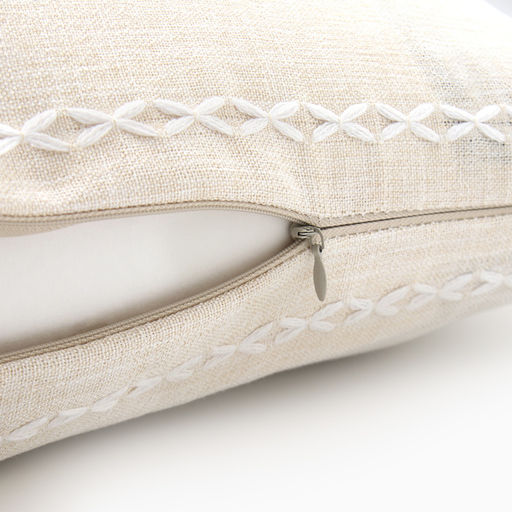 Наволочка декоративная Этель Косичка цвет молочный,45х45 см полиэстер  фото 4