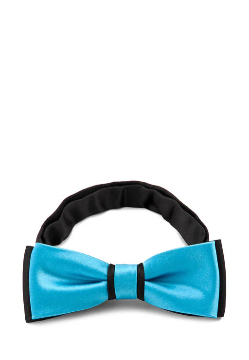 Галстук-бабочка мужской GREG Greg-poly 19-бирюз+черн одн.1.146