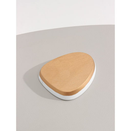 Аксессуары для ванной Мрамор, 3 предмета, мыльница, дозатор 230 мл, стакан, белые - Simaland фото 6