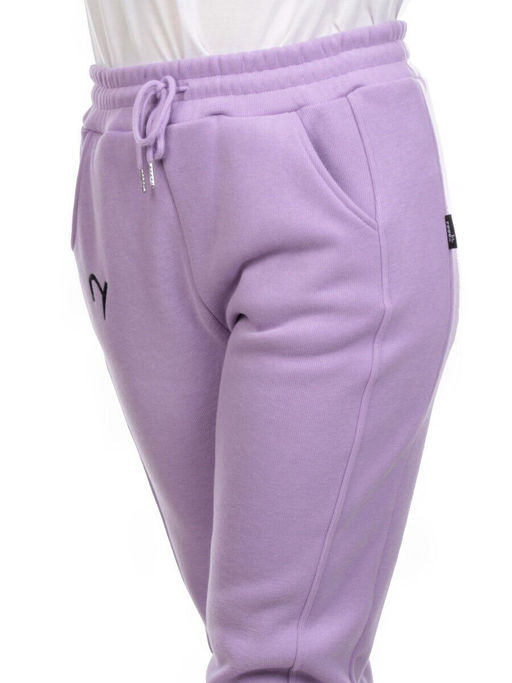 03 LILAC Брюки спортивные женские на флисе (100% хлопок) 7986 - Fashion фото 4