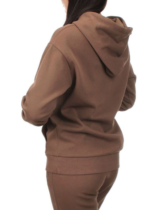 H108 BROWN Костюм спортивный женский (хлопок 90%, полиэстер 10%)