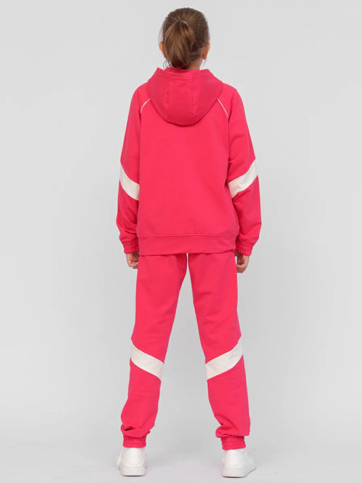 CRB wear/!CWJG 90116-25 Костюм для девочки (толстовка, брюки),малиновый/Ex.Cherubino  фото 4