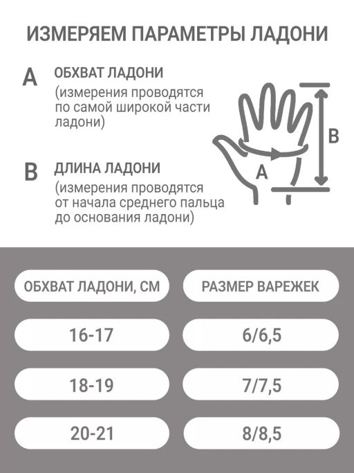 Варежки экомех белые