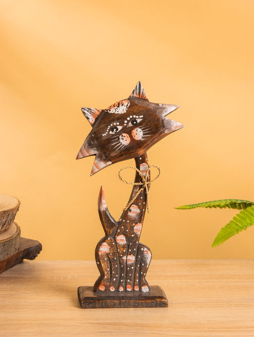 Сувенир на подставке «Киса», 25-27 см, дерево, МИКС