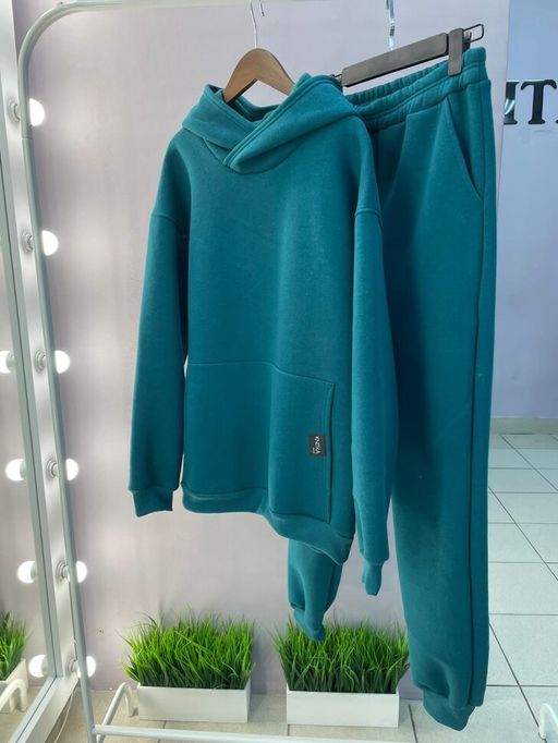 футер 3х нитка С НАЧЕСОМ качества ПЕНЬЕ Костюм мужской утепленный - Knitka wear фото 10