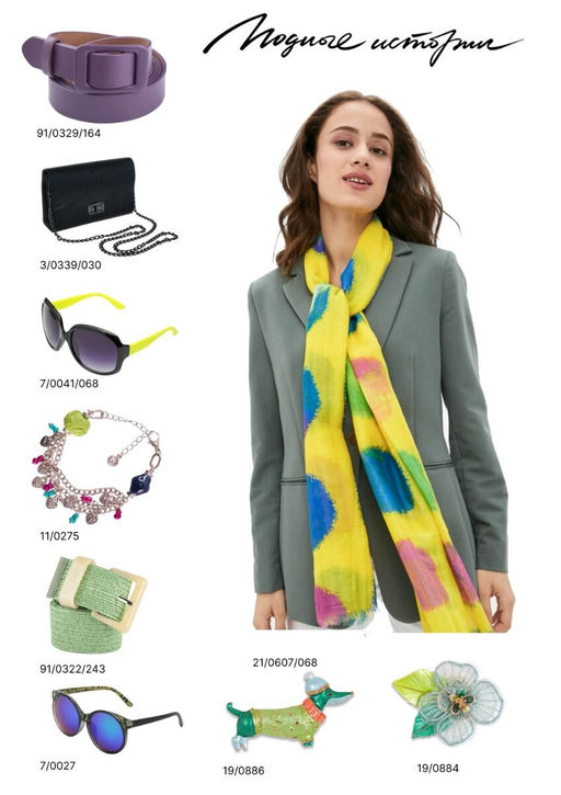 Палантин из хлопка желтого цвета - Модные истории фото 3