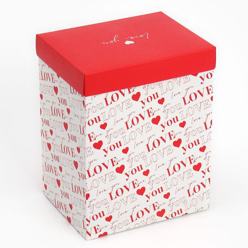 Коробка подарочная складная с 3D эффектом, упаковка, «Love you», 18×14×23 см