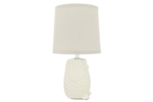 Настольная лампа 15*15*28 см "Сова" + крем. круг. абажур