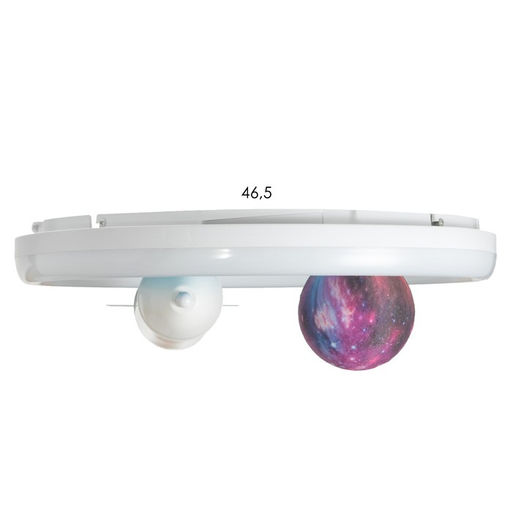 Светильник "Ракета в космосе" LED 48Вт Е27 бело-синий 47х47х15 см