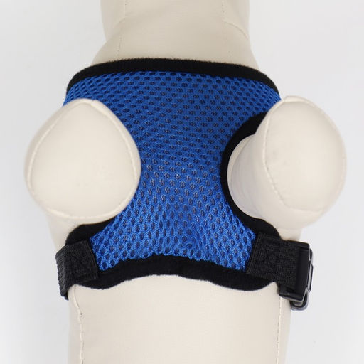 Шлейка мягкая из неопрена, размер S, ОШ 24 см, ОГ 24-34 см, синяя - Пижон фото 5