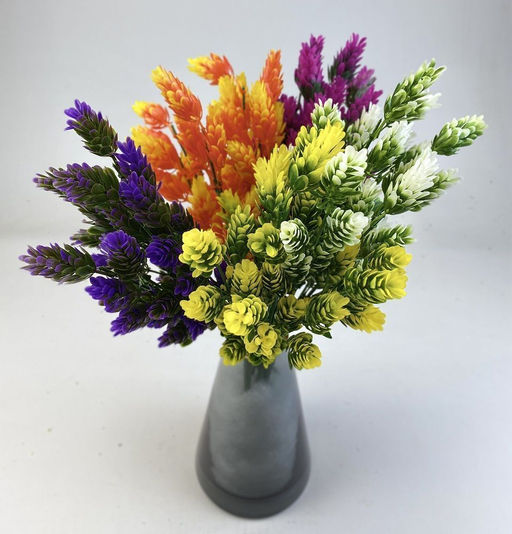 Хмель, красное декоративное растение 7 веточек 35см, пластик - Aopen фото 4