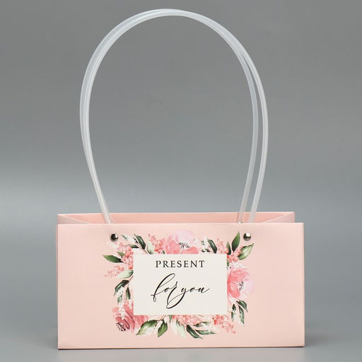 Пакет для цветов For you dear , 24 х 12 х 12 см - Дарите счастье фото 4