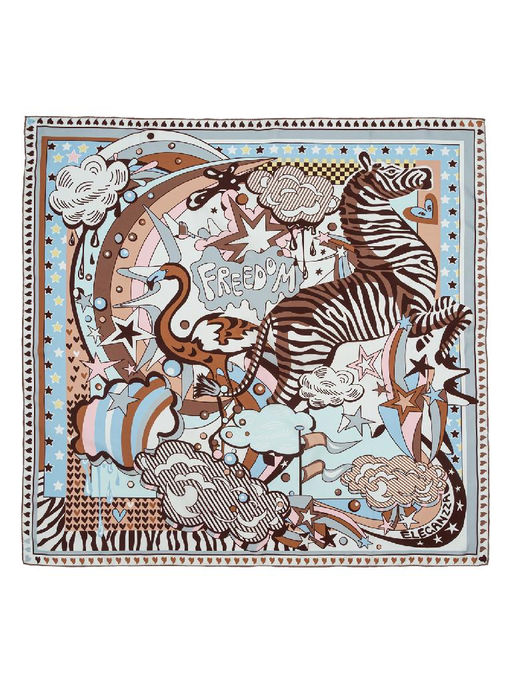 Платок жен. шелк 90х90 E04-8453-16