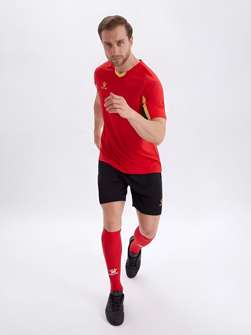 Футбольная форма KELME Short-Sleeved Football Suit (Red/Black)